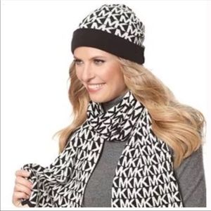 Authentic Michael Kors scarf and hat set